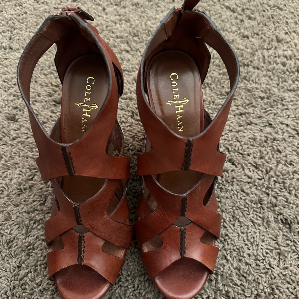 Cole Haan Women's Tan Leather Sandals